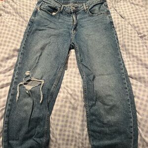 GAP Women's Straight Leg Jeans - Light Blue